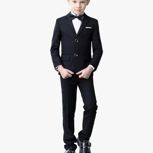 Boys Black Suit with Bow Tie